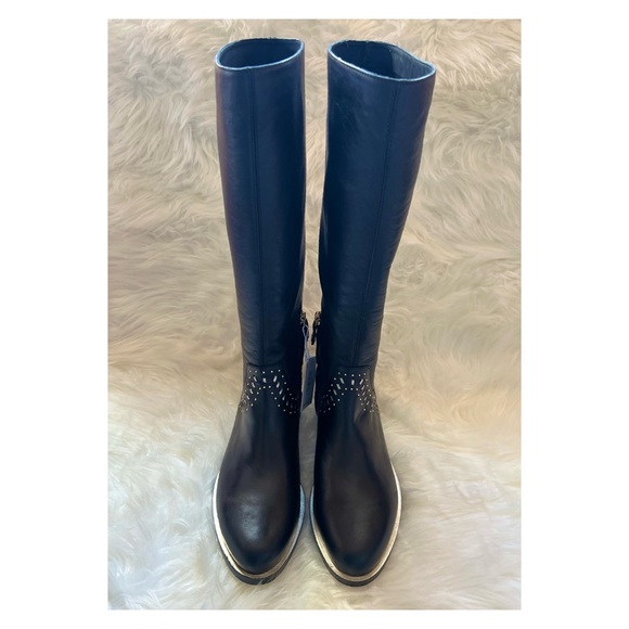 ❌SOLD ❌New! Rare GEOX Studded Leather Knee High Boots - Picture 7 of 15